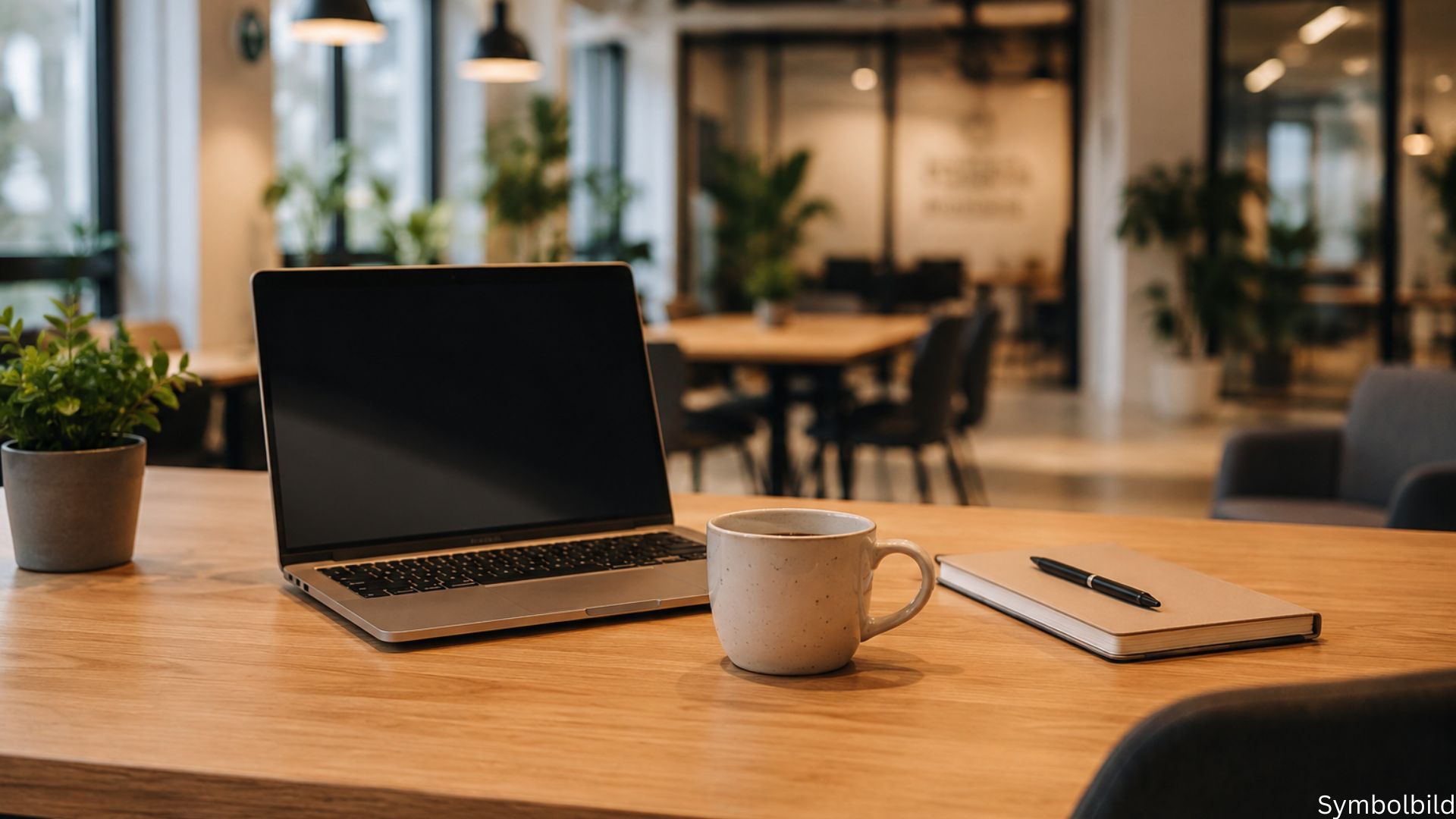 Symbolbild eines modernen Coworking-Arbeitsplatzes für die Deutschland-Kategorie.